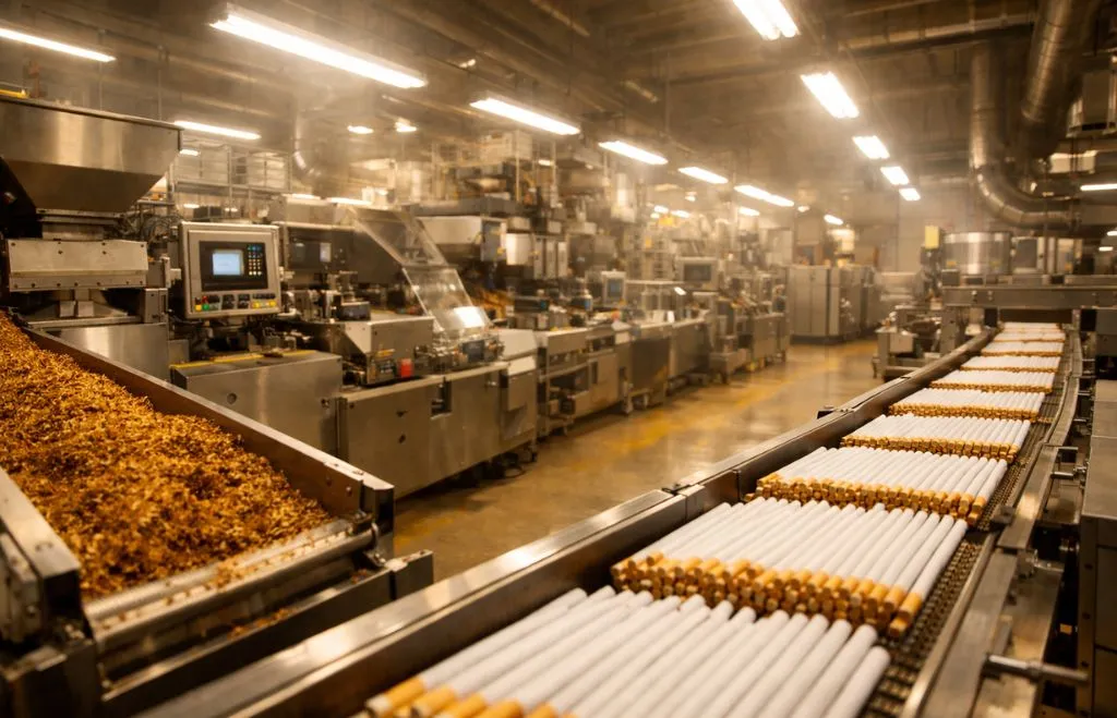 cigarette production line process